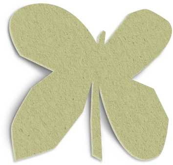 Abstract Paper Cut-Out Butterfly